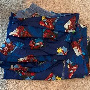 Spider-Man two curtains dark blue